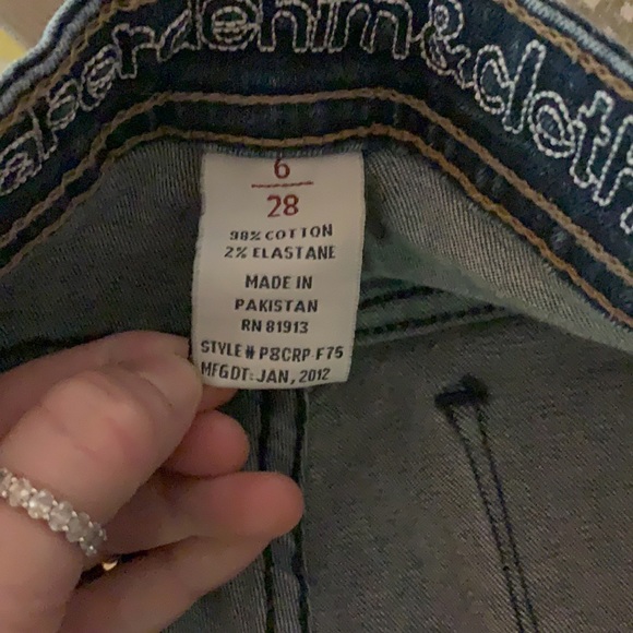 Paper Denim & Cloth Cropped Jeans size 28 - Picture 9 of 10